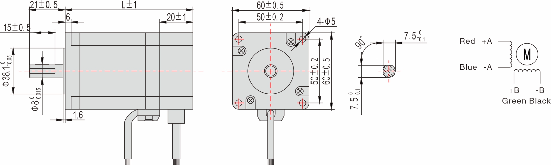 60mm closed-loop stepping motor
