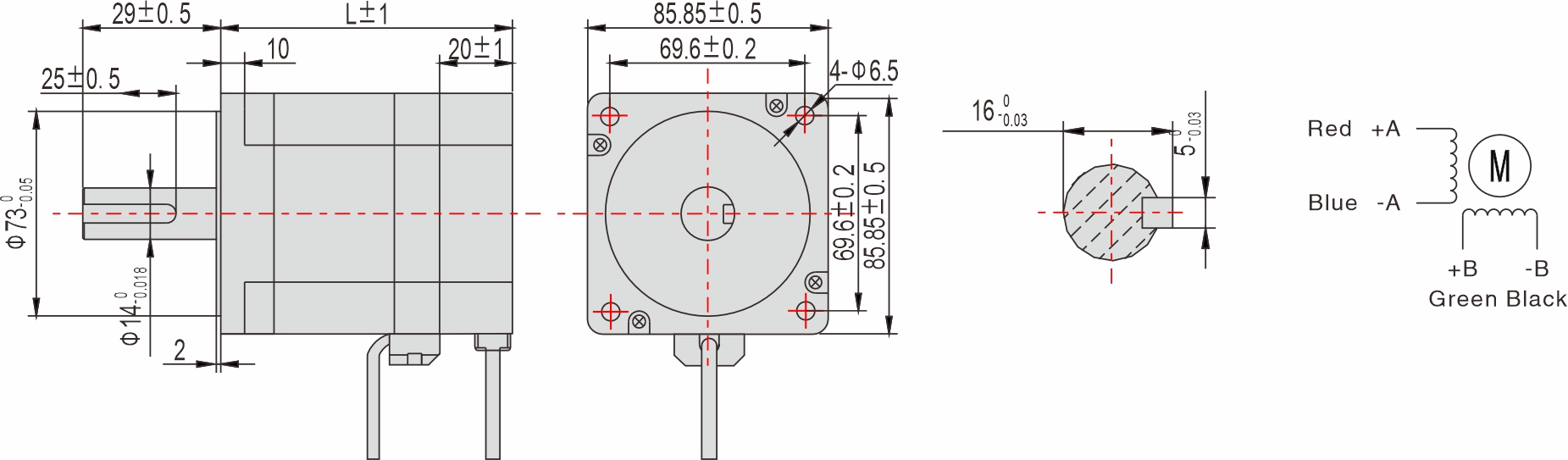 85mm closed-loop stepping motor