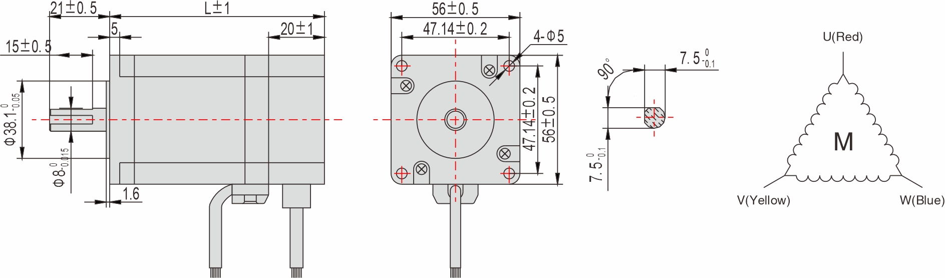 56mm closed-loop stepping motor