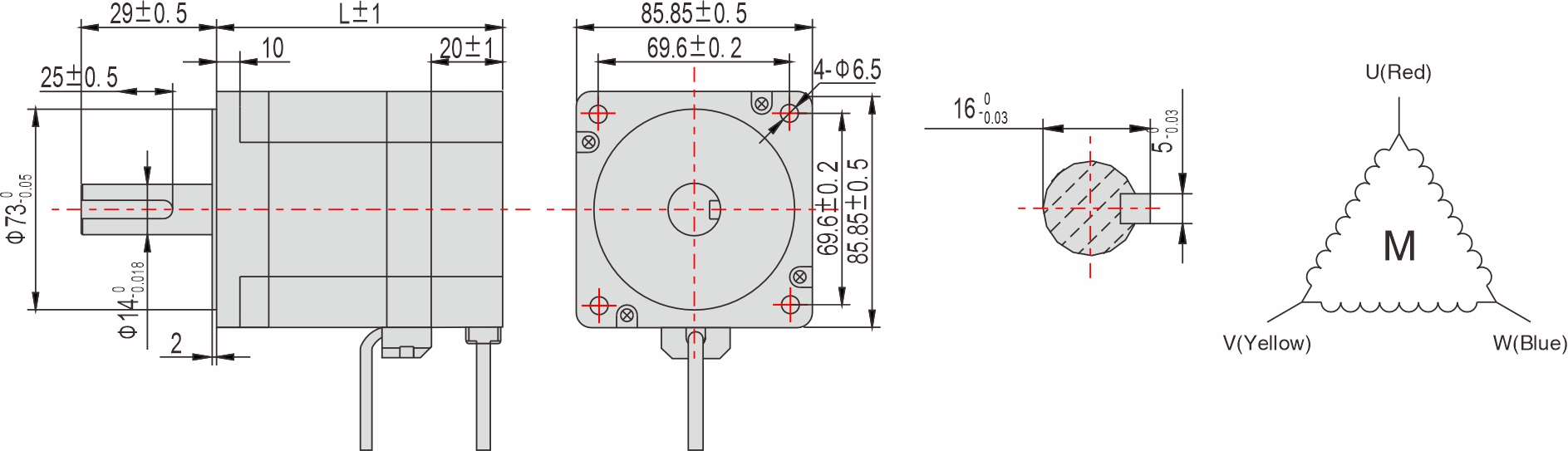 85mm closed-loop stepping motor
