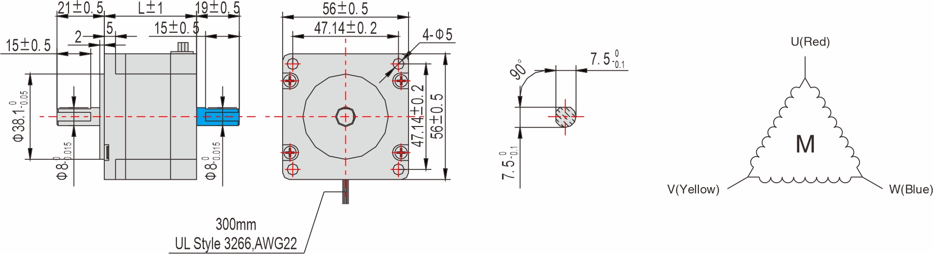 Instar Electromechanical 56mm Stepper motor Instar Electromechanical 56mm Stepper motor