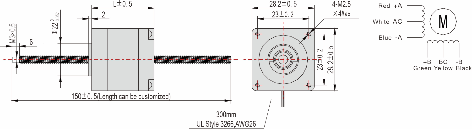 Instar Electromechanical 28mm Non-captive Linear Stepper Motor