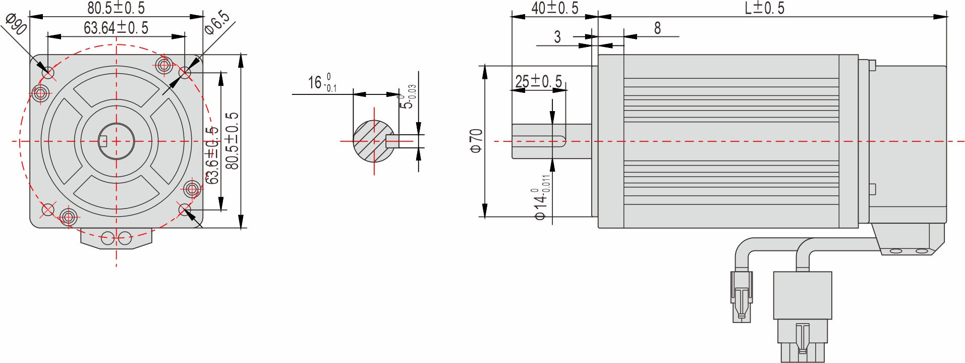 80mm AC Servo Motor