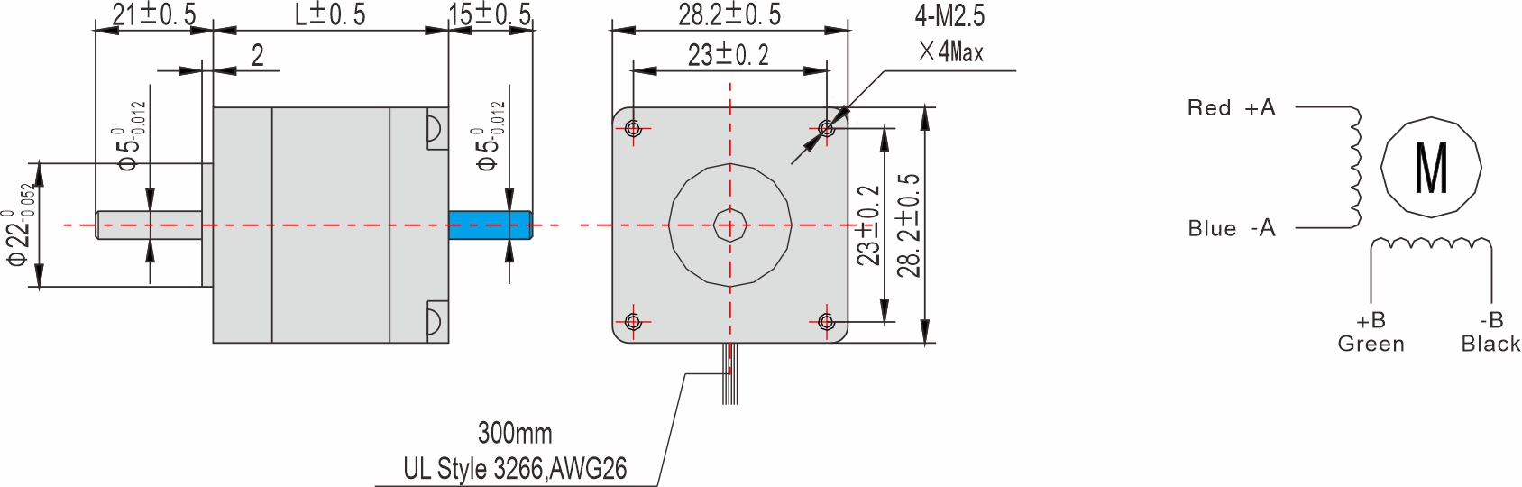 Instar Electromechanical 28mm Stepper motor