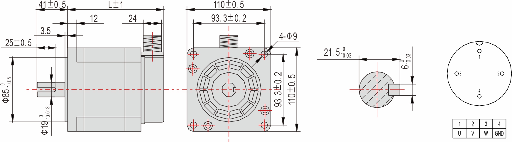Instar Electromechanical 110mm Stepper motor