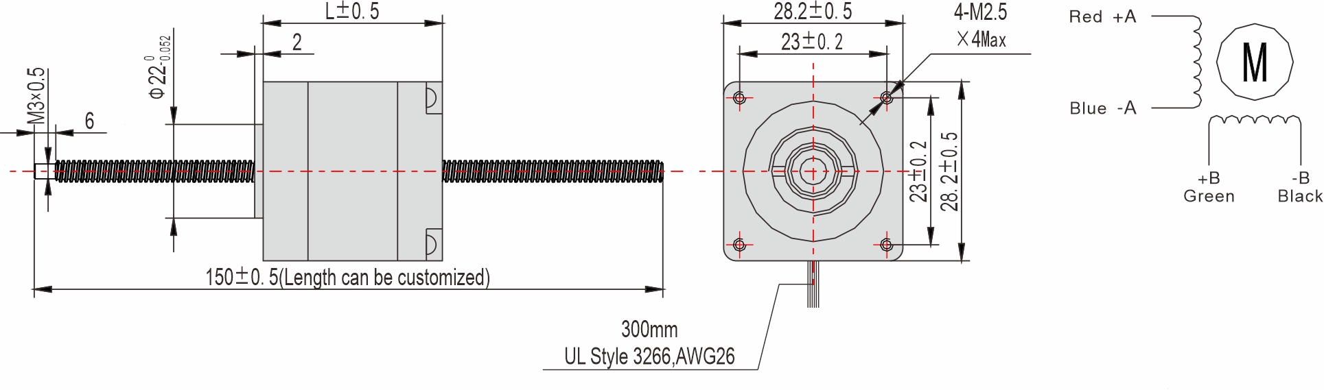 Instar Electromechanical 28mm Non-captive Linear Stepper Motor