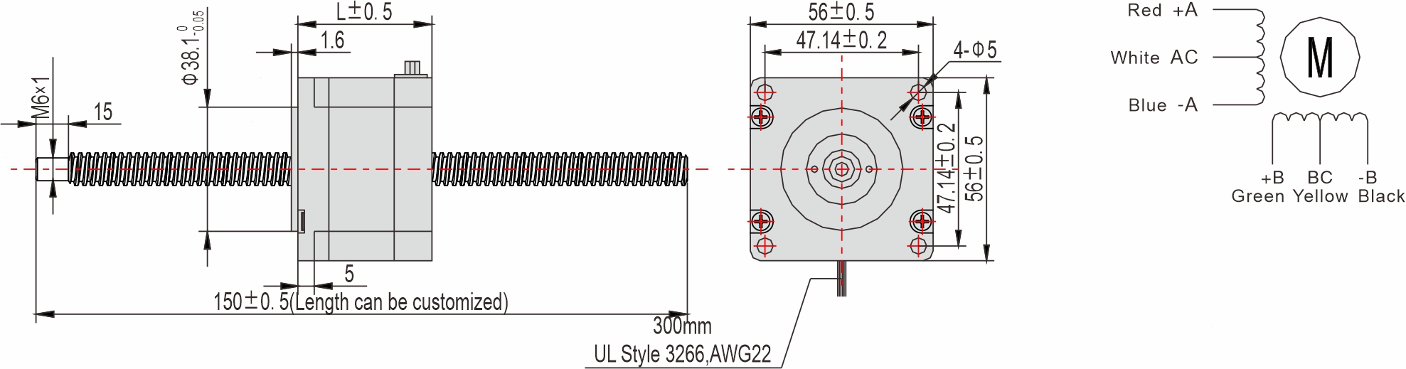 Instar Electromechanical 56mm Non-captive Linear Stepper Motor