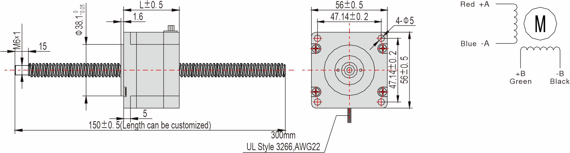 Instar Electromechanical 56mm Non-captive Linear Stepper Motor