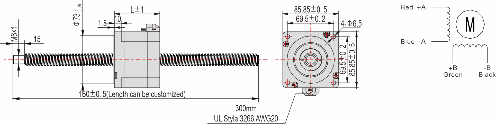 Instar Electromechanical 85mm Non-captive Linear Stepper Motor
