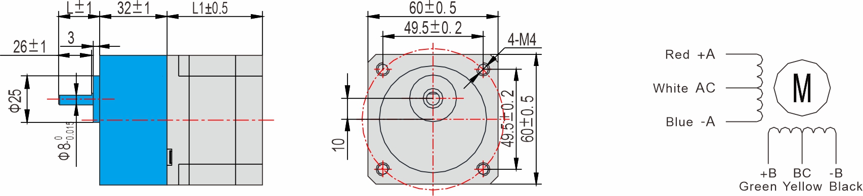 Instar Electromechanical 56mm gearbox stepper motor