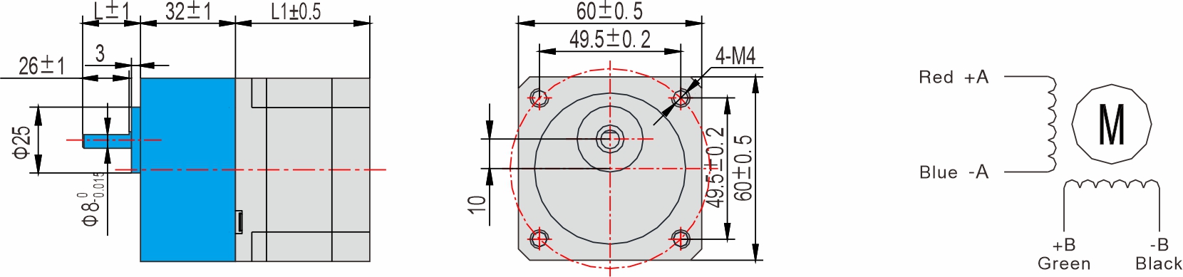 Instar Electromechanical 56mm gearbox stepper motor
